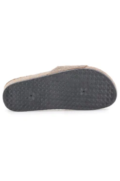 Braune Slipper mit verziertem Band PRIMA RIGA 14224