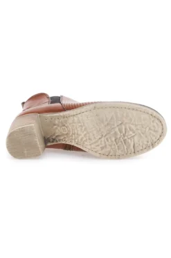 Braune Stiefeletten mit Absatz Mon Dieu 301