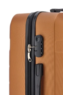 Bronzener Hartschalenkoffer mit Zahlenschloss Prima Riga 138 P