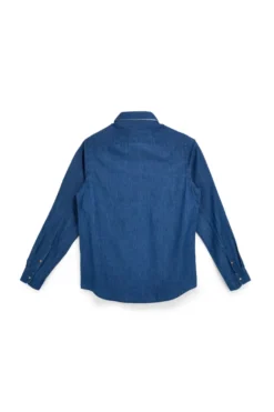 Camicia Denim Blu con Taschini Us Golf CA2614