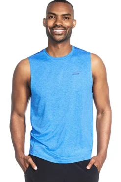 Canotta Turchese Smanicata Skechers GO DRI Charge Muscle Tank
