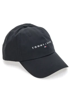 Cappello nero con logo ricamato Tommy jeans CAP