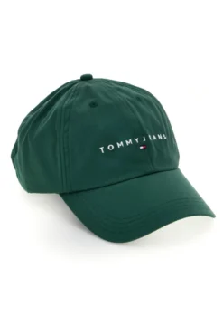 Cappello verde con logo ricamato Tommy jeans CAP