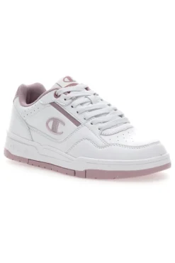 Champion RD18 Heritage Perf WNS Weiße Sneakers mit rosa Details