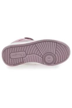 Champion – RD18 Mid G PS – Rosa-weiße, mittelhohe Sneakers mit Klettverschluss
