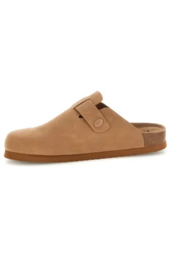 Ciabatta beige con sottopiede in pelle Superga S11U700