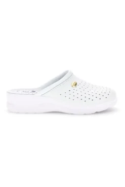 Ciabatta bianca professionale con sottopiede in pelle Best Medical 2883