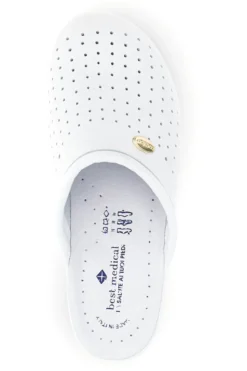 Ciabatta bianca professionale con sottopiede in pelle Best Medical 2883