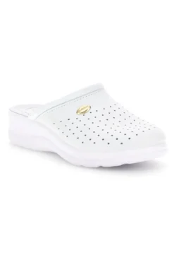 Ciabatta bianca professionale con sottopiede in pelle Best Medical 2883