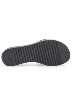 Ciabatta Nera con Fascia in Pelle e Platform Effetto Sughero PITTARELLO LOVE 34567409