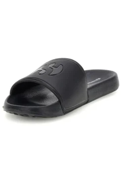 Ciabatta nera con fascia logo Superga S24S753