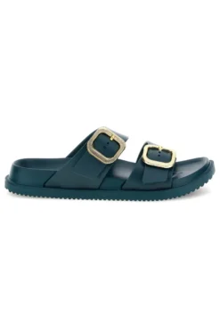 Ciabatta petrolio con doppia fibbia Superga S87Y832