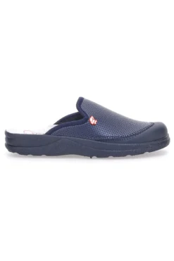 Ciabattate da lavoro Mr Chef 653 Blu Vera Pelle