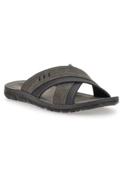 Ciabatte Antracite Con Fascia Incrociata Inblu 03 VT
