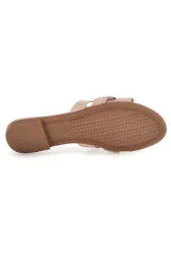 Ciabatte beige con catena decorativa The first chic PREA1320
