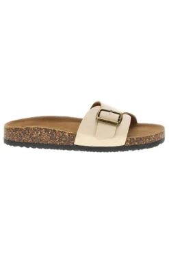 Ciabatte beige con fibbia Pittarello Sun AP26S1098