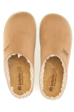Ciabatte beige con fodera con pelo Inblu 45 CS