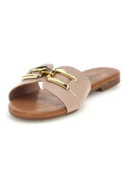 Ciabatte beige con morsetto The first chic PREA3550