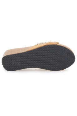 Ciabatte Beige Con Pietre e Conchiglie Prima Riga 14229