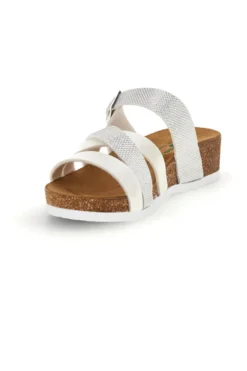 Ciabatte bianche con sottopiede in pelle Pittarello eco 293A410SR