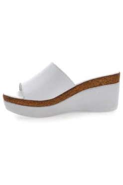 Ciabatte Bianche Con Zeppa con Fascia in Pelle PITTARELLO 28004525