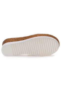 Ciabatte Bianchi con Fascia in Pelle Made in Italy PITTARELLO 233170428