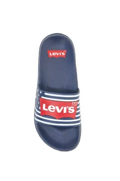 Ciabatte Blu Bandiera Americana Levi's VPOL0063S