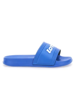 Ciabatte blu con fascia monocolore e logo LOTTO MIDWAY V SLIDE CL