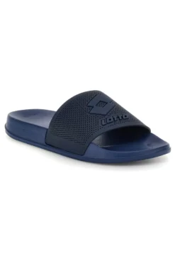 Ciabatte blu con fascia traforata Lotto Moku III Slide