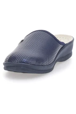 Ciabatte Blu Made In Italy Con Plantare In Vera Pelle Le Soft 824100