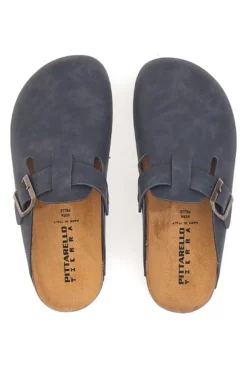 Ciabatte Chiuse Nere con Sottopiede in Pelle Made in Italy PITTARELLO TIERRA 335A013PR