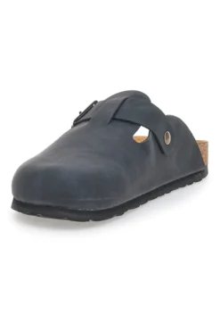 Ciabatte Chiuse Nere con Sottopiede in Pelle Made in Italy PITTARELLO TIERRA 335A013PR
