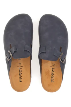 Ciabatte Chiuse Nere con Sottopiede in Pelle Made in Italy PITTARELLO TIERRA 335A013PR