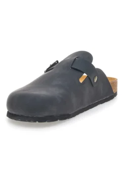 Ciabatte Chiuse Nere con Sottopiede in Pelle Made in Italy PITTARELLO TIERRA 335A013PR