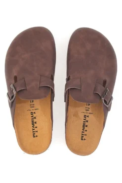 Ciabatte Chiuse Testa di Moro con Sottopiede in Pelle Made in Italy PITTARELLO TIERRA 335A013PR