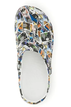 Ciabatte clog multicolore con stampa Woz 2