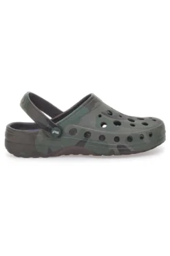 Ciabatte Clog verde militare comode e leggere da uomo Woz 3