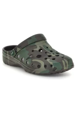 Ciabatte clog verdi camouflage Woz 1