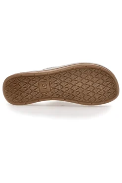 Ciabatte con Fasce Incrociate Beige ed Effetto Maculato Inblu 13 FT