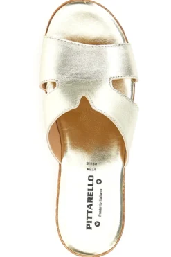 Ciabatte con Platform Oro Pittarello Love 3420