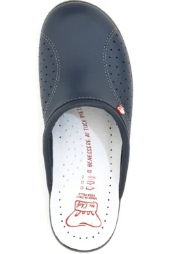 Ciabatte da Lavoro MR Chef 8028 Blu Vera Pelle