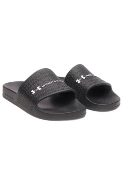 Ciabatte da piscina nere con fascia logata Under armour 6007528 001