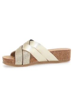 Ciabatte Gold con Glitter Pittarello Bio 293520