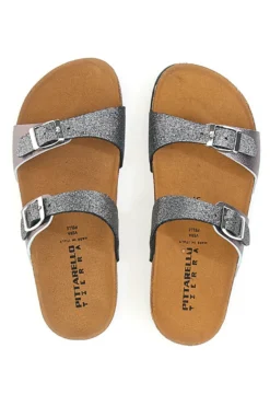 Ciabatte Grigie con Doppia Fibbia PITTARELLO TIERRA 335A006SR
