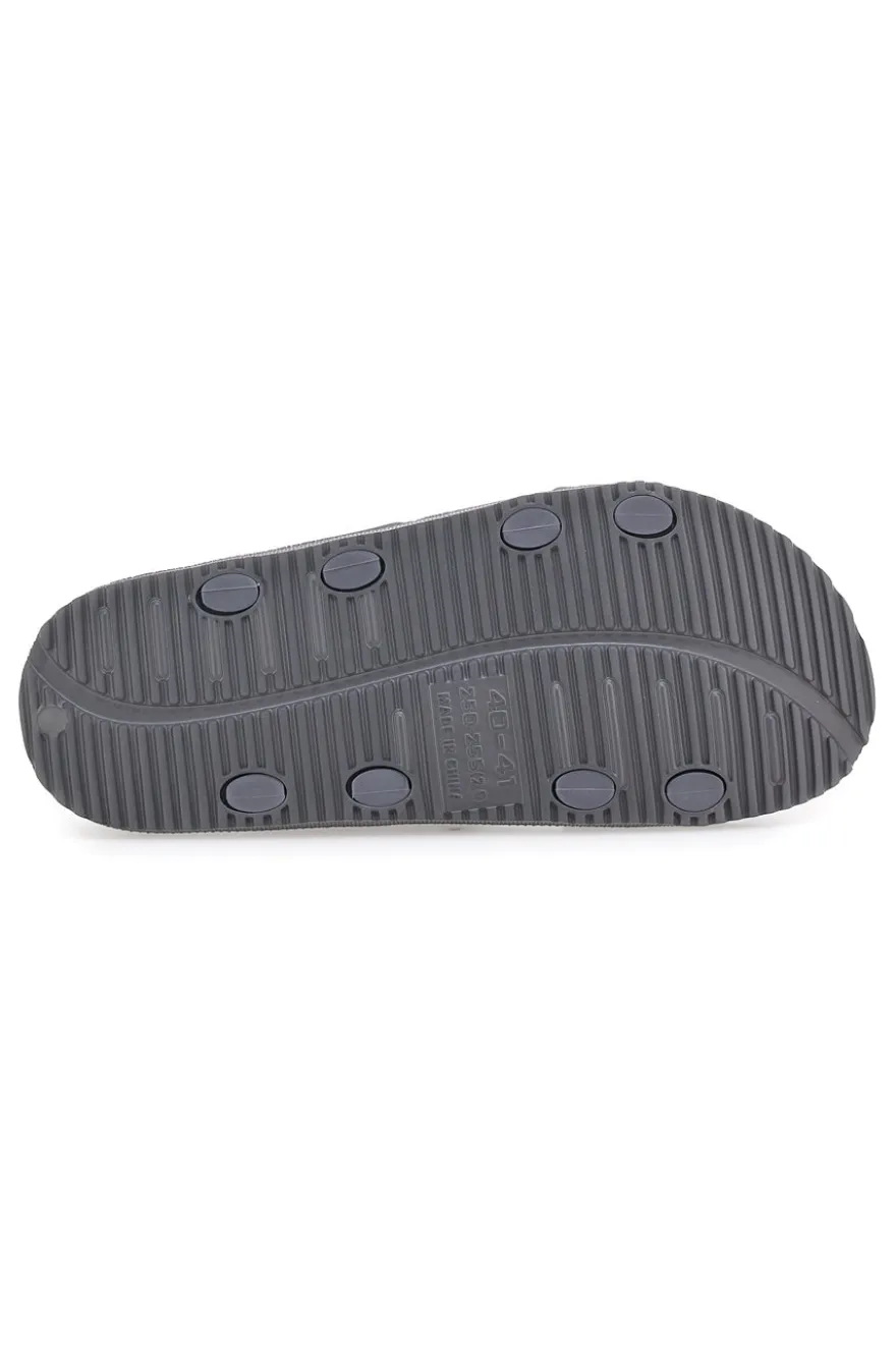 Ciabatte grigie in gomma con doppio cinturino 2T2L 72593