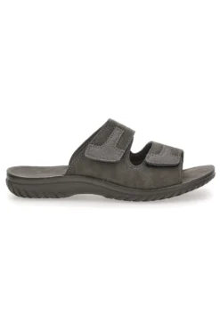 Ciabatte Grigio Con Strappi in Velcro Inblu 106 Fn