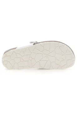 Ciabatte Infradito Bianche con Applicazioni a Fiori PITT KIDS 45261GVW