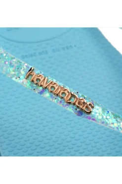 Ciabatte Infradito Havaianas Slim Flourish Azzurre