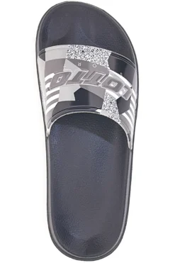Ciabatte in Gomma da Uomo Lotto Oceania Camo II Slide Nere