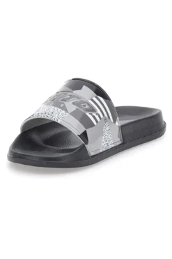 Ciabatte in Gomma da Uomo Lotto Oceania Camo II Slide Nere
